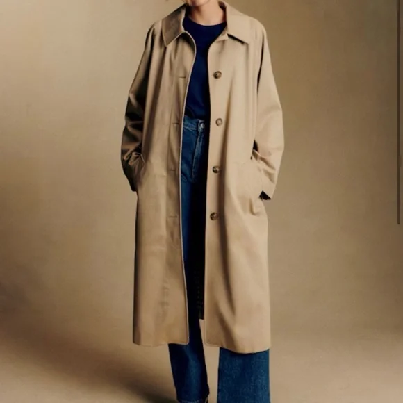 Sezane | Jackets & Coats | Sezane Clyde Trench Beige Size | Poshmark